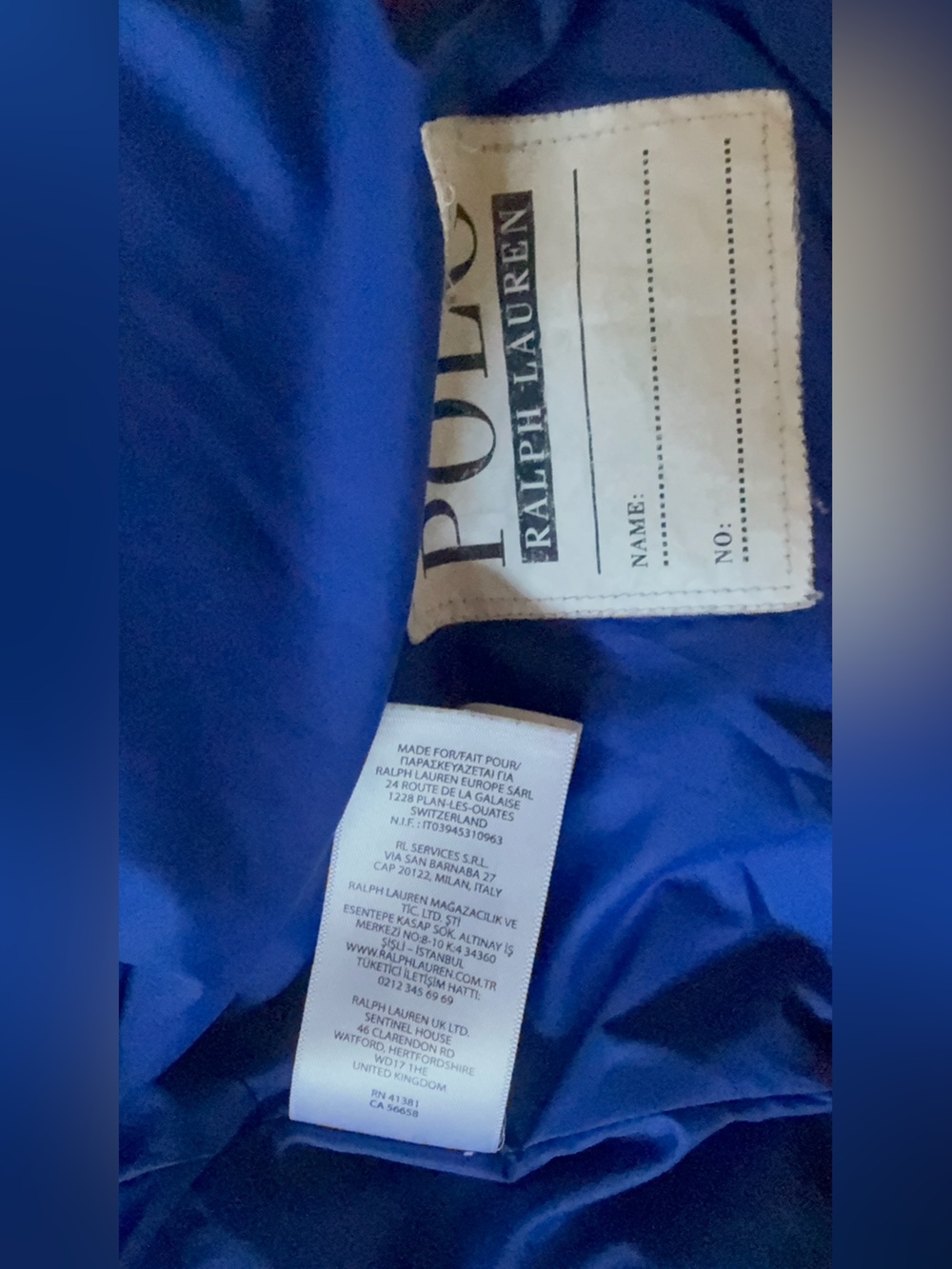 POLO Ralph Lauren Water-Repellent Down Jacket sz 7 - Picture 9 of 9